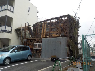 台風による空き家の倒壊